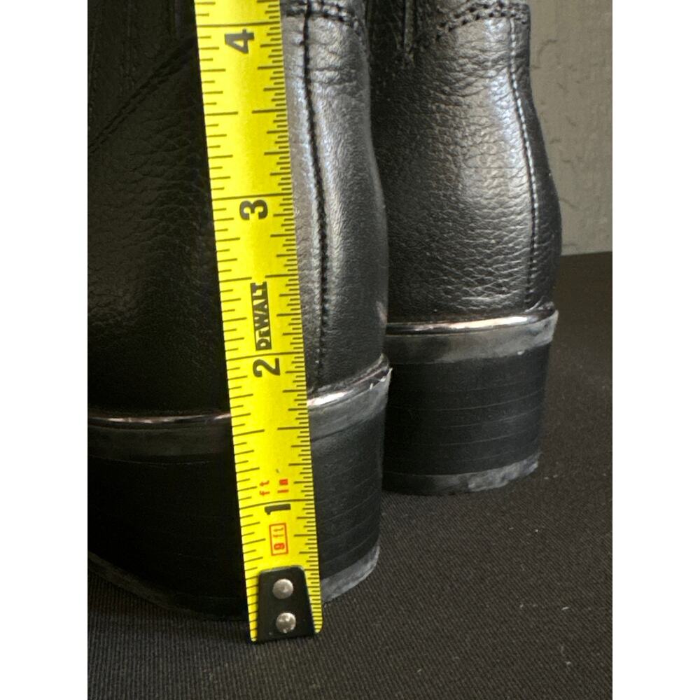 MARC FISHER Missir Black Leather Chelsea Boots Block Heel Pointed Toe Size 6 - Picture 13 of 13